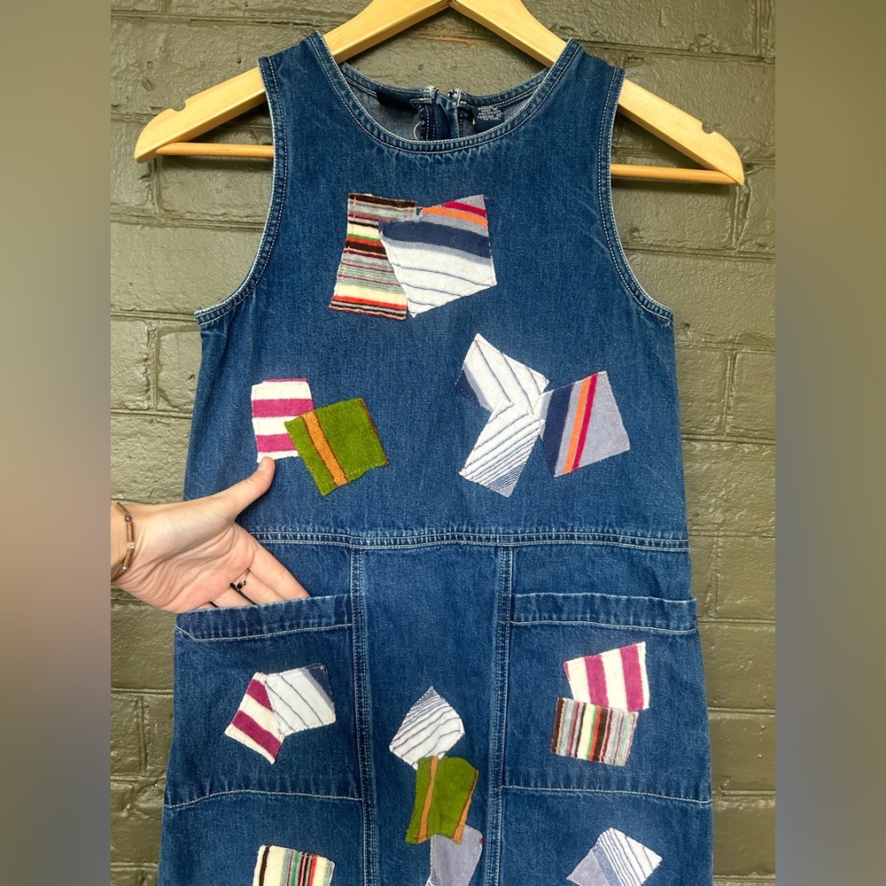 GAP Girls: Unique Retro Denim Patchwork Dress